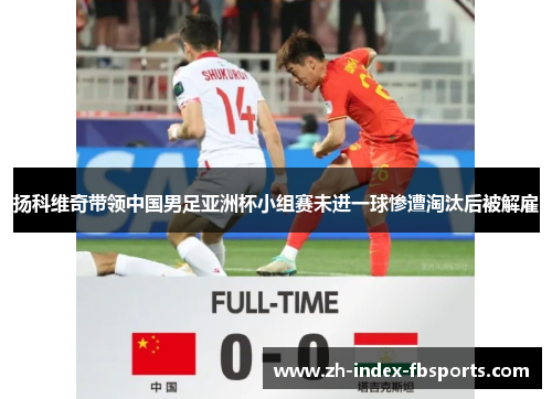 扬科维奇带领中国男足亚洲杯小组赛未进一球惨遭淘汰后被解雇
